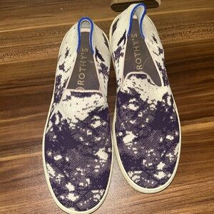 Rothy's Retired SHIBORI Sneaker In Ocean Iris sz 9